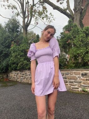 Isalis Gigham Babydoll dress